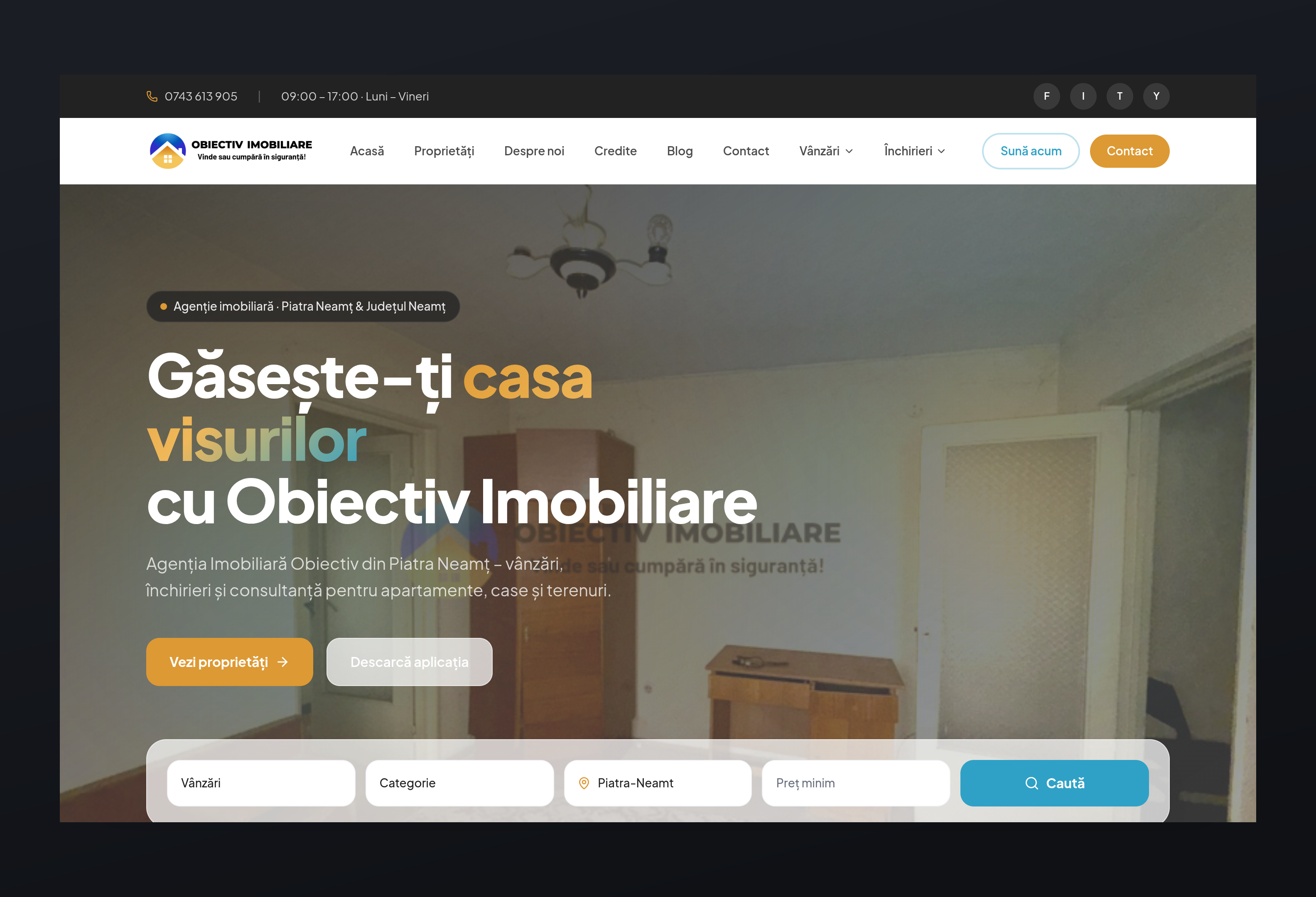 Obiectivi Mobiliare screenshot